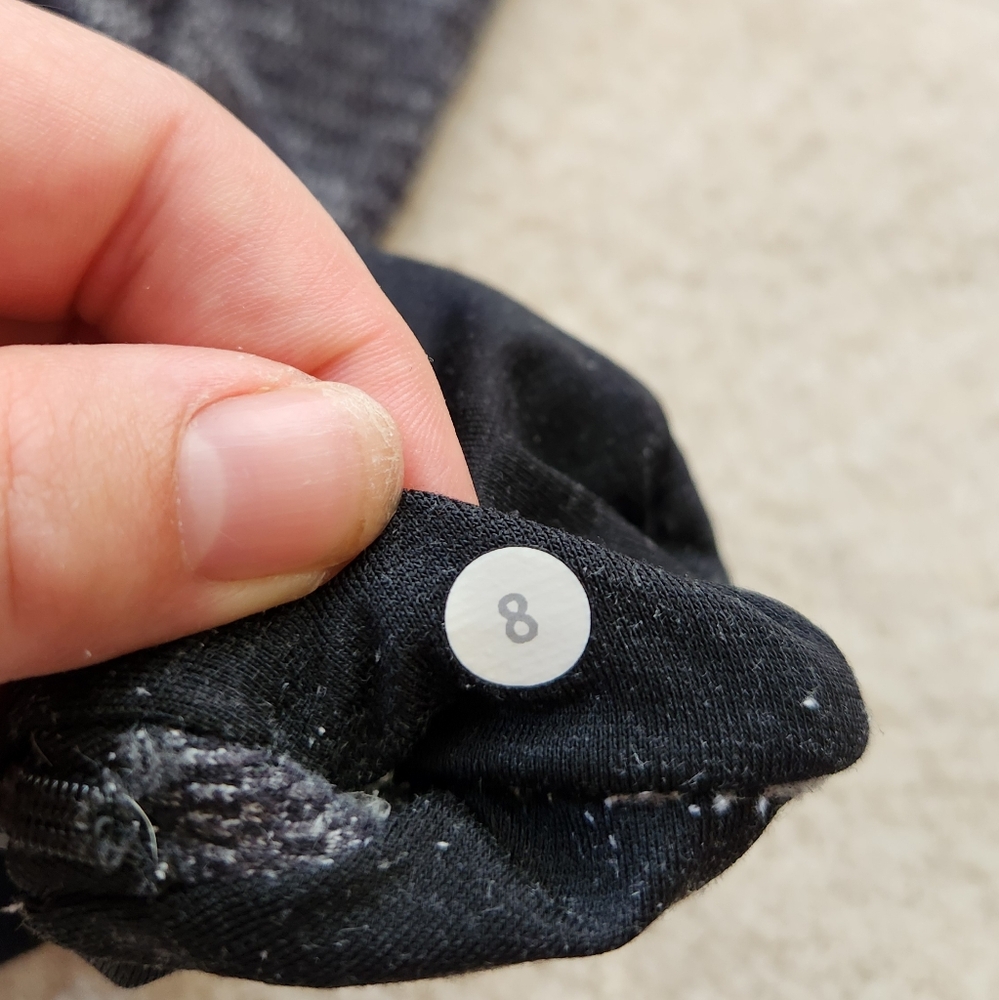 Lululemon Runderful 1/2 Zip Long Sleeve Pullover  Mini Check fitted Ribbed 8 - Picture 8 of 14